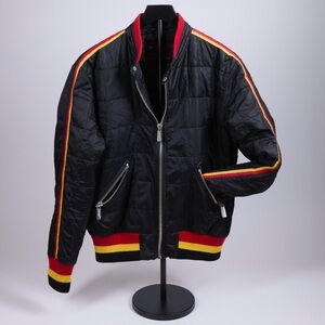 Pop England men’s vintage bomber steer jacket size M